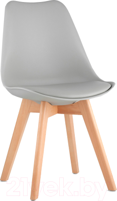 Стул Stool Group Frankfurt New / Y863 (серый/деревянные ножки) - фото