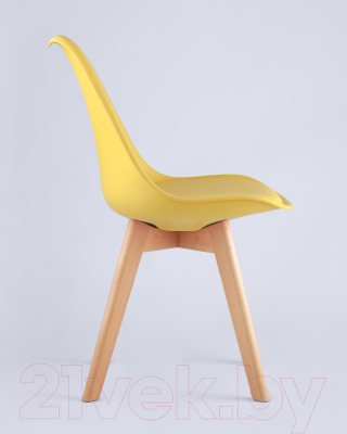 Стул Stool Group Frankfurt / Y863 (желтый/деревянные ножки)