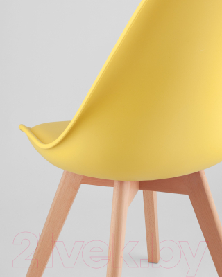 Стул Stool Group Frankfurt / Y863 (желтый/деревянные ножки)