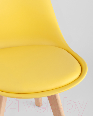 Стул Stool Group Frankfurt / Y863 (желтый/деревянные ножки)