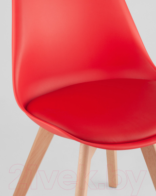 Стул Stool Group Frankfurt / Y863 (красный/деревянные ножки)
