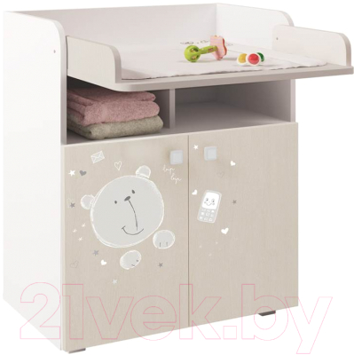 Комод пеленальный Polini Kids French Teddy 1270
