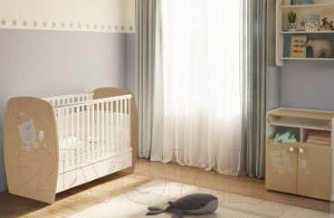 Комод пеленальный Polini Kids French Teddy 1270