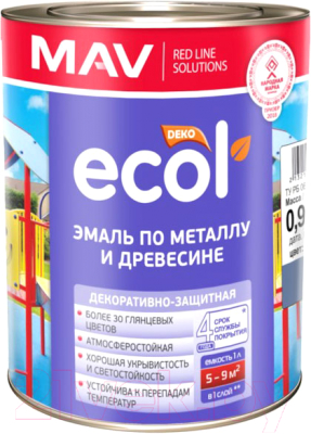 Эмаль MAV Ecol ПФ-115 - фото
