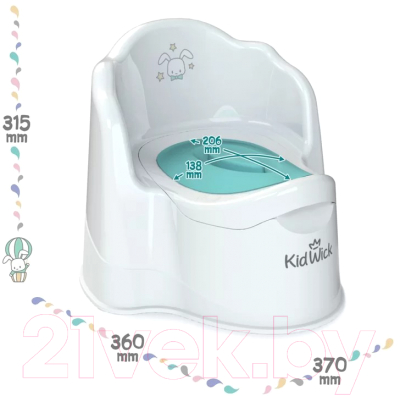 Детский горшок Kidwick Трон / KW070102