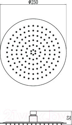 Лейка верхнего душа Ledeme L013-25