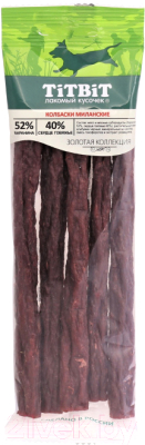 Лакомство для собак TiTBiT Золотая коллекция. Колбаски Миланские / 18705 - фото