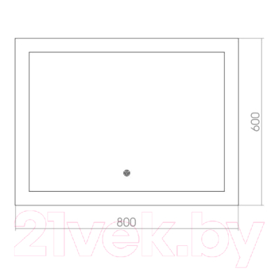 Зеркало Silver Mirrors Норма 800x600 / ФР-00000844