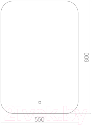 Зеркало Silver Mirrors Паллада 550х800 / ФР-1538