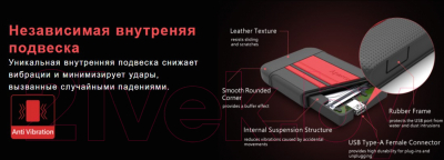 Внешний жесткий диск Apacer AC633 2TB USB3.1 (AP2TBAC633U-1)