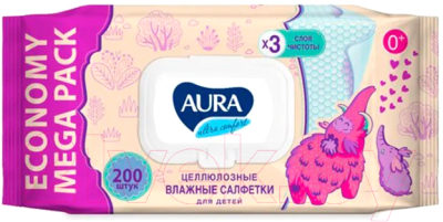 Влажные салфетки детские Aura Ultra Comfort