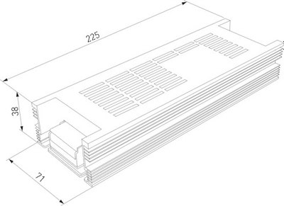 Блок питания для светодиодной ленты Elektrostandard 250W 12V IP00 LST 20A