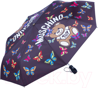 Зонт складной Moschino 8129-OCA Butterfly Bear Black