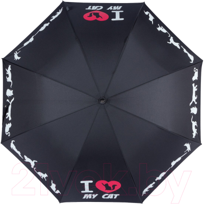 Зонт-трость Emme M426-LA Love Pets Black