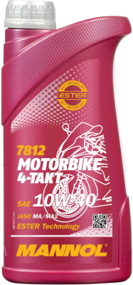 Моторное масло Mannol 4-Takt Motorbike 10W40 / MN7812-1 - фото