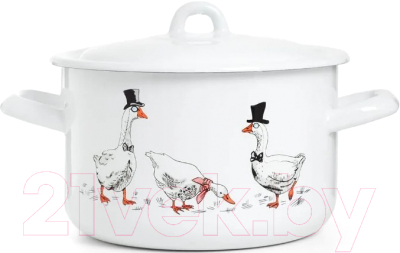 Кастрюля ЭСТЕТ Гуси / ЭТ-72782 - фото