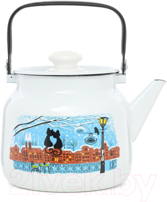 Чайник ЭСТЕТ Коты на крыше / ЭТ-72830 - фото
