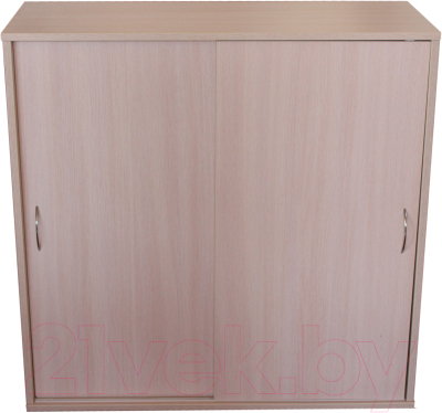 Тумба в прихожую Компас-мебель КС-012-02 (дуб молочный) - фото