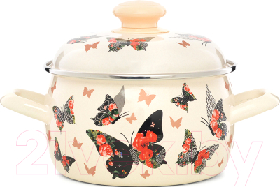 Кастрюля ЭСТЕТ Бабочки / ЭТ-72930 - фото