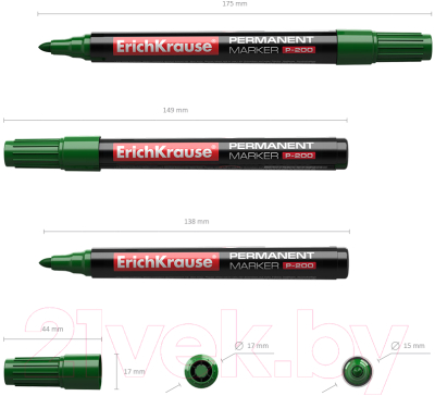 Маркер перманентный Erich Krause P-200 / 4780