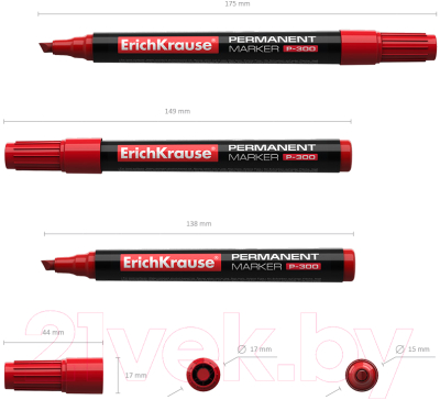 Маркер перманентный Erich Krause P-300 / 4783