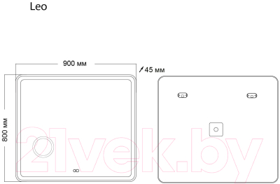Зеркало Grossman Leo LED / 169080