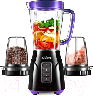 Блендер стационарный Kitfort KT-3032-1 (фиолетовый) - фото