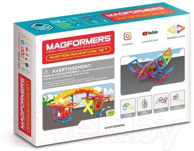 Конструктор магнитный Magformers Aviation Adventure Set / 703015