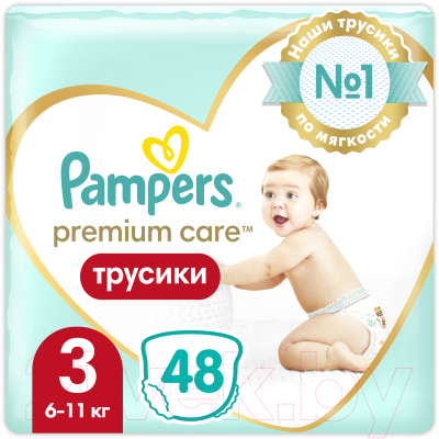 Подгузники-трусики детские Pampers Premium Care 3 Midi - фото