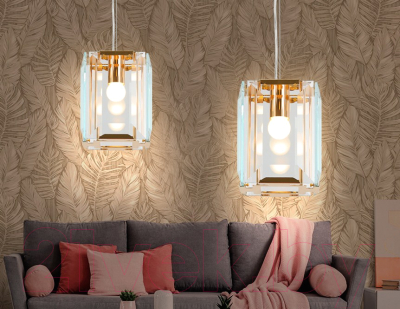 Потолочный светильник Ambrella TR5108 GD/CL (золото/прозрачный)