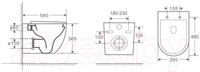 Унитаз подвесной Grossman GR-4451S