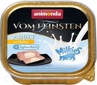 Влажный корм для кошек Animonda Vom Feinsten Adult Milkies курица и йогуртовая начинка / 83113 - фото