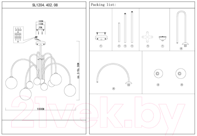 Люстра ST Luce Jineto SL1204.402.08