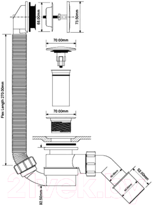 Сифон McAlpine HC2600CLMB