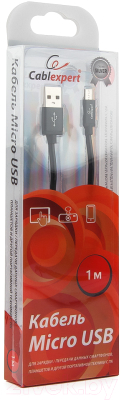 Кабель Cablexpert CC-S-mUSB01Bk-1M