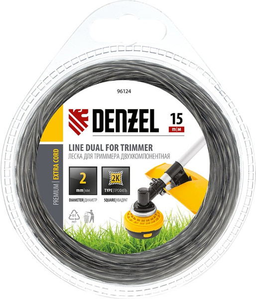 Леска для триммера Denzel 96124