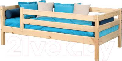 Кровать-тахта детская Мебельград Соня 70x160 (прозрачный лак) - фото