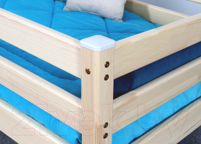 Кровать-тахта детская Мебельград Соня 70x160 (прозрачный лак)