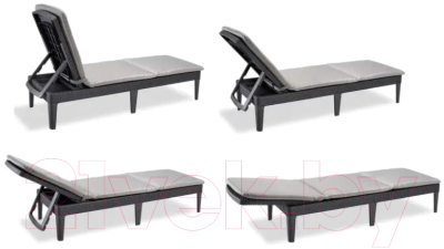 Шезлонг Keter Jaipur с матрацем / 238416