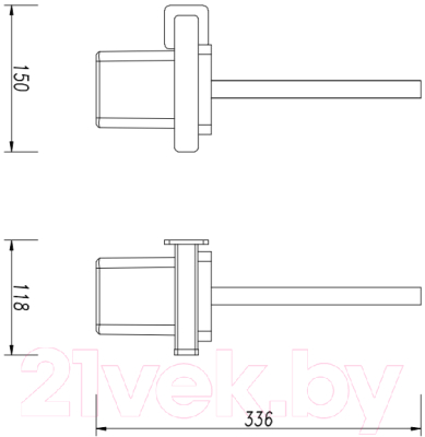 Ершик для унитаза Omnires NL80620GR