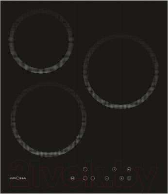 Электрическая варочная панель Krona Corso 45 BL / КА-00001275 - фото