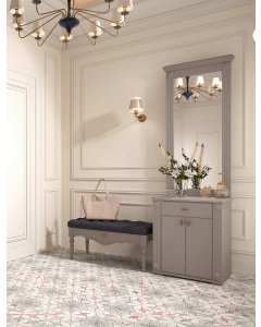 Секция в прихожую Мебельград Лилль 2 с зеркалом 60 (капучино/мокко)