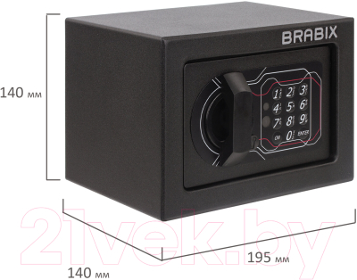Мебельный сейф Brabix SF-140EL / 291141