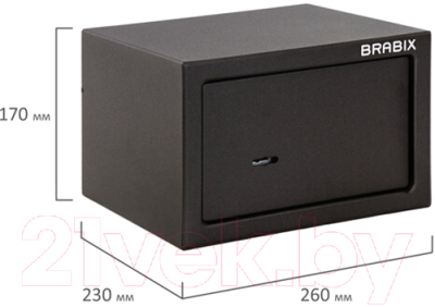 Мебельный сейф Brabix SF-170KL / 291142