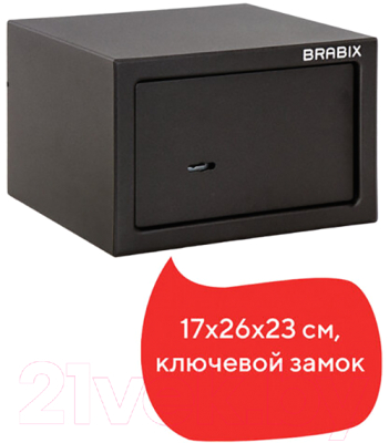 Мебельный сейф Brabix SF-170KL / 291142