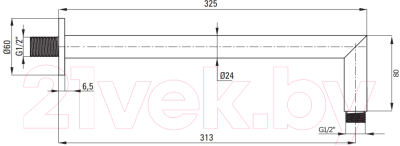 Душевая система со смесителем Deante Box BXYZNEBT