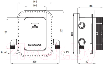 Душевая система со смесителем Deante Box BXYZNEBT