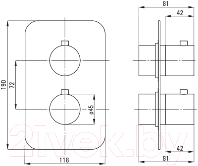 Душевая система со смесителем Deante Box BXYZNEBT