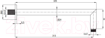 Душевая система со смесителем Deante Box BXYZ0EBT