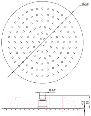 Душевая система со смесителем Deante Box BXYZ0EBT